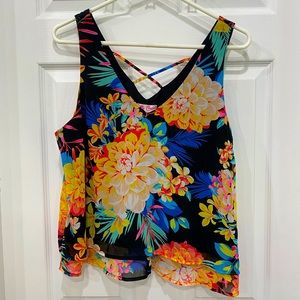 Candies Floral Cropped Top